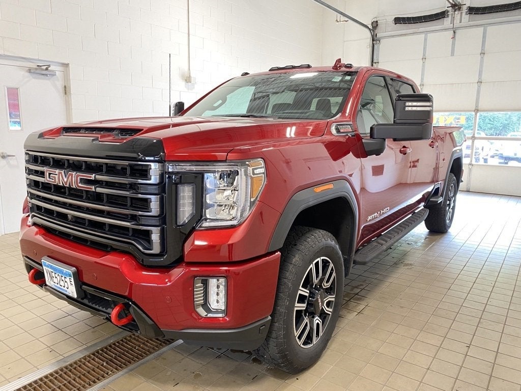 Used 2021 GMC Sierra 3500HD AT4 with VIN 1GT49VEY0MF136635 for sale in Buffalo, Minnesota