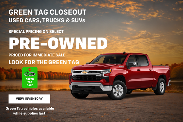 Ryan Auto Mall’s Used Green Tag Closeout Inventory