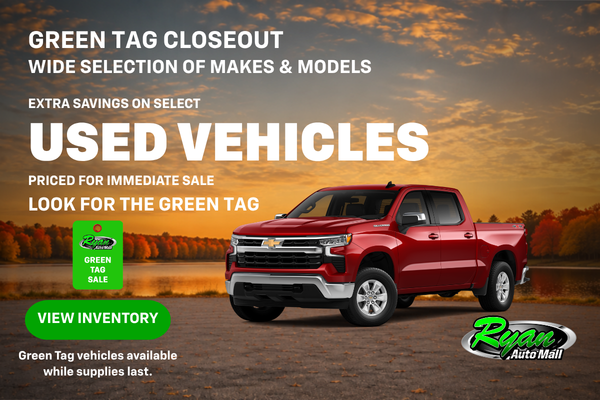 Ryan Auto Mall’s Used Green Tag Closeout Inventory