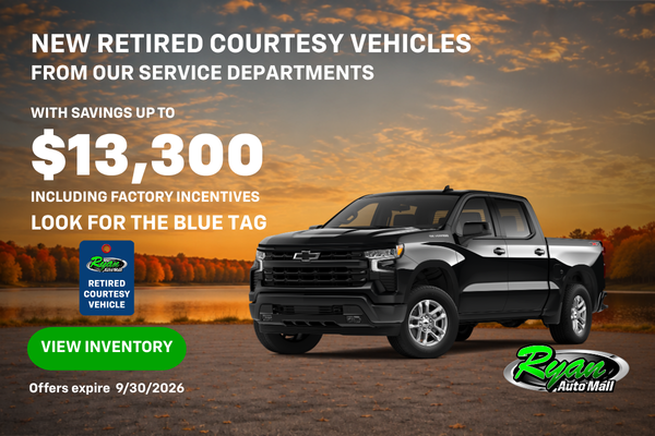 Ryan Auto Mall’s Retired Service Vehicle Inventory