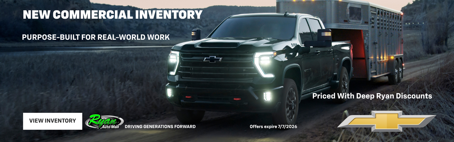 Ryan Auto Mall’s New Commercial Inventory