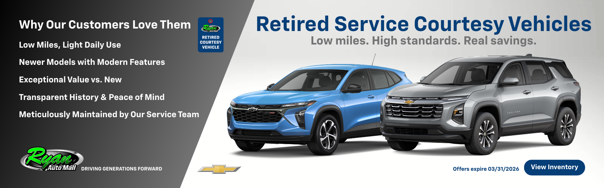 Retired Service Courtesy Vehicles 